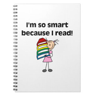 Caderno Espiral Menina Smart porque eu li