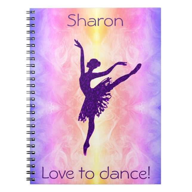 Caderno Espiral Meninas adoram dançar ballerina (Frente)