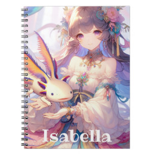 Caderno Espiral Meninas de anime personalizadas