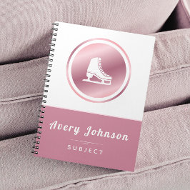 Caderno Espiral Meninas Elegantes Tema Patinação no Gelo Esporte d