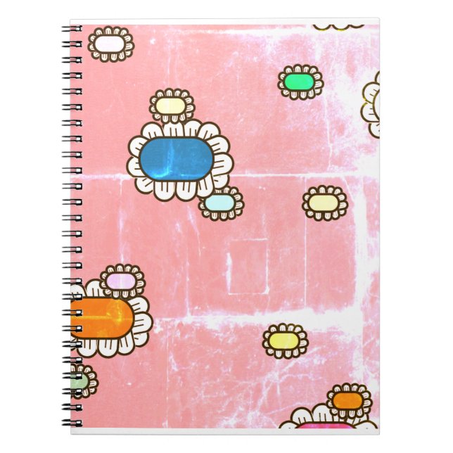 Caderno Espiral meninas legais flores legais  (Frente)