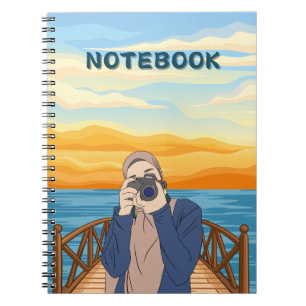 Caderno Espiral Meninas muçulmanas elegantes