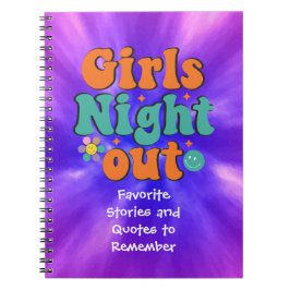 Caderno Espiral Meninas "Night Out" Histórias e citações