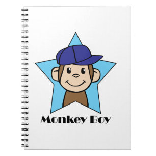 Caderno Espiral Menino do macaco