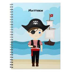 Caderno Espiral Menino do pirata