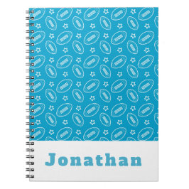 Caderno Espiral Meninos Clássicos - Blue Football Star Ball Standa