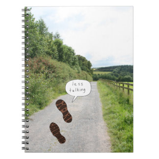 Caderno Espiral Menos conversa mais caminhando Blarney Road notebo