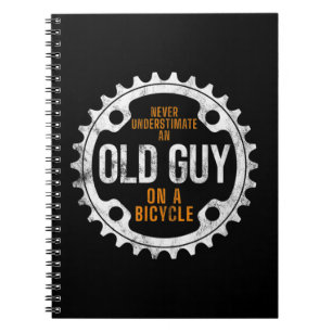 Caderno Espiral Mens Ciclografando - Nunca Subestime Uma Cara Anti