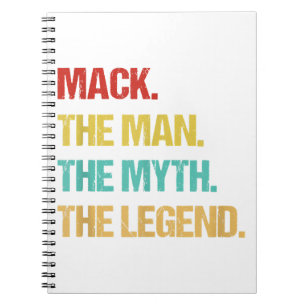 Caderno Espiral Mens Mack O Homem O Mito A Lenda