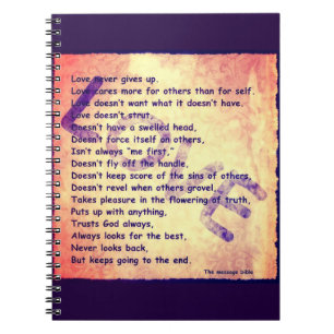 Caderno Espiral Mensagem de Amor
