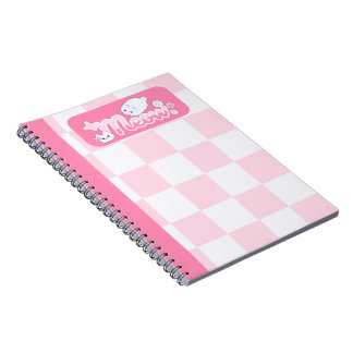 Caderno Espiral Meowpink