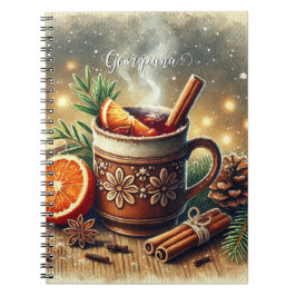 Caderno Espiral Mercado de Natais vintages personalizados