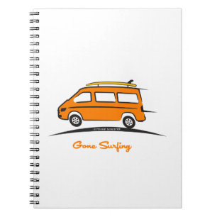 Caderno Espiral Mercedes Sprinter foi surfar