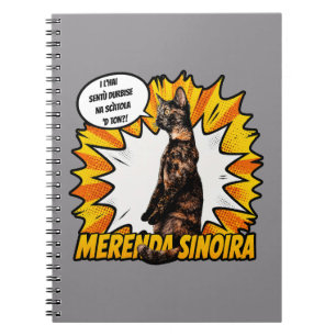 Caderno Espiral Merenda Sinoira Cat – Torino Vintage Pop Art