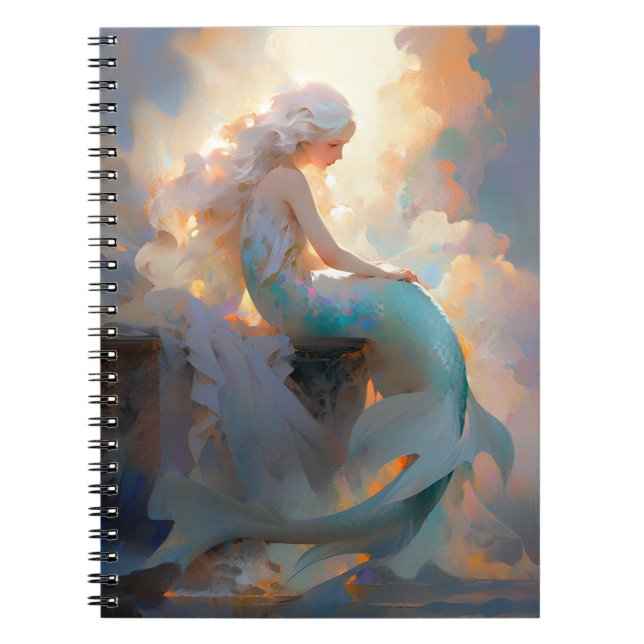 Caderno Espiral Mermaid Fantasy Art (Frente)