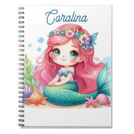 Caderno Espiral Mermaid Notebook