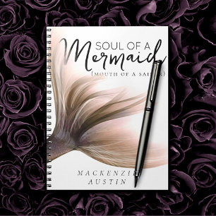 Caderno Espiral MermaidLife Sailor Mouth Sereid Soul ROSA DOURAD