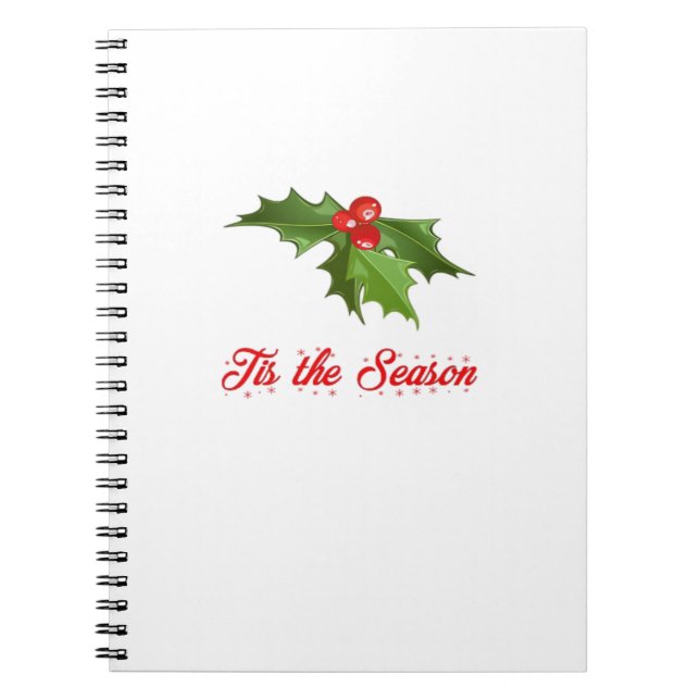 Caderno Espiral Merry Christmas Mistletoe (Frente)
