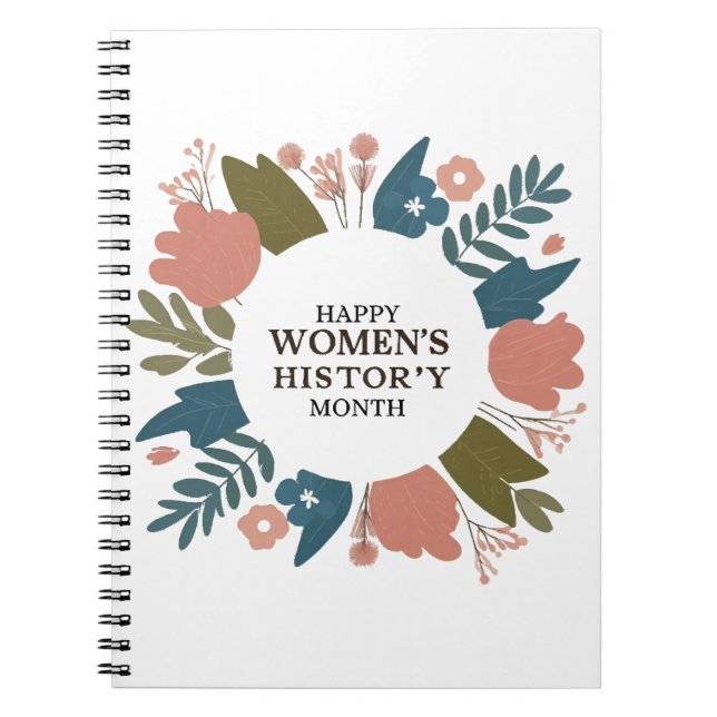 Caderno Espiral Mês da História das Mulheres (Frente)
