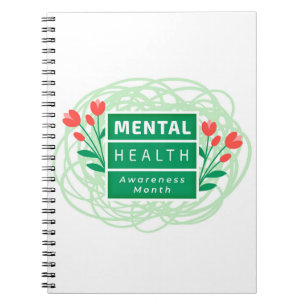 Caderno Espiral Mês de Conscientização da Saúde Mental