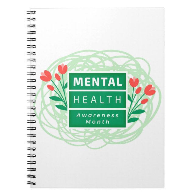 Caderno Espiral Mês de Conscientização da Saúde Mental (Frente)