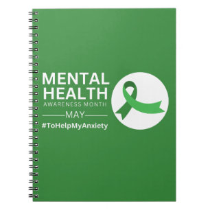 Caderno Espiral Mês de Conscientização da Saúde Mental    Ansiedad