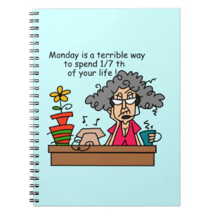Caderno Espiral Meses Humor