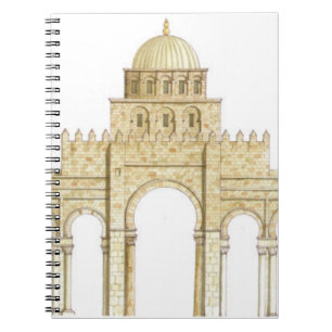 Caderno Espiral Mesquita de Uqba. Kairouan Tunísia. Façade