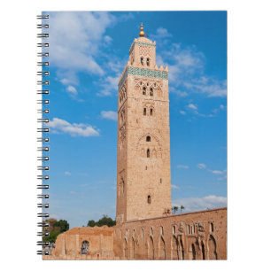 Caderno Espiral Mesquita Koutoubia - Marrakech, Marrocos