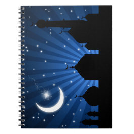 Caderno Espiral Mesquita Silhouette Blue Night - Notebook