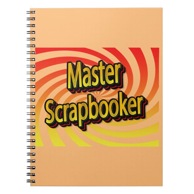 Caderno Espiral "Mestre Scrapbooker" (Frente)