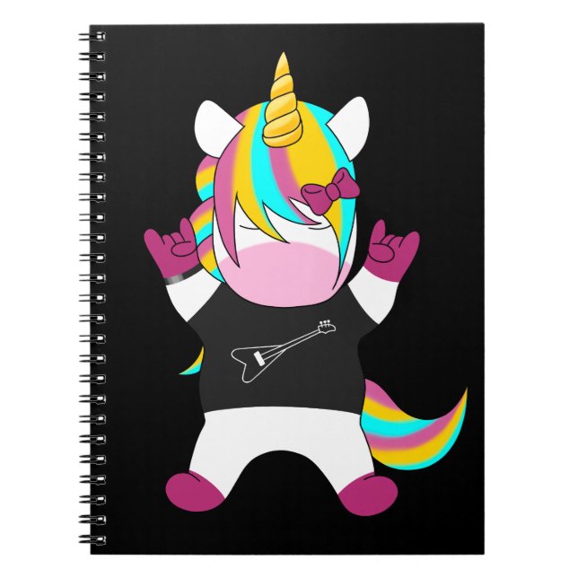 Caderno Espiral Metal Unicorn (Frente)