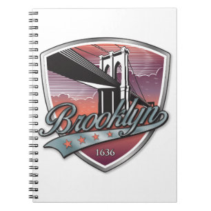 Caderno Espiral Metálico Brooklyn Design Silver