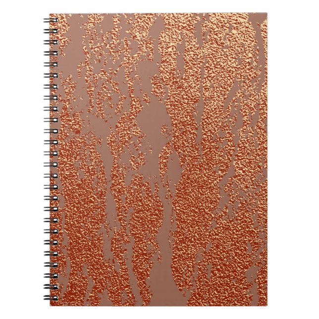 Caderno Espiral Metálico de cobre (Frente)