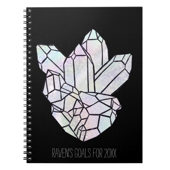 Caderno Espiral Metas de Pontos de Cristal (Frente)