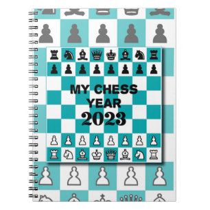 Caderno Espiral Meu Ano de Xadrez 2025