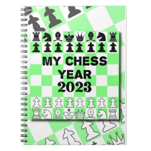 Caderno Espiral Meu Ano de Xadrez 2026,