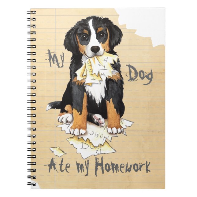 Caderno Espiral Meu Berner Comeu Minha Homework (Frente)
