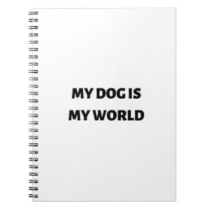Caderno Espiral Meu cachorro é meu mundo