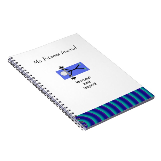 Caderno Espiral Meu Diário de Malhação de Workout (Lado Direito)