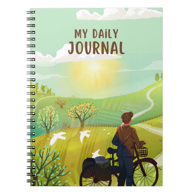 Caderno Espiral Meu diário diário  (Frente)