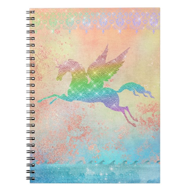 Caderno Espiral Meu Diário Pegasus (Frente)
