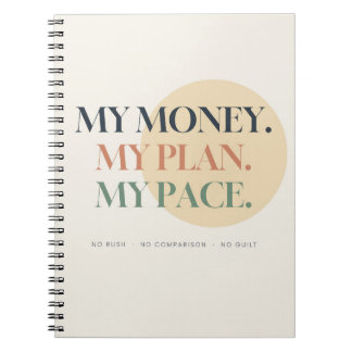 Caderno Espiral Meu Dinheiro Meu Plano Meu Ritmo Mentalidade Finan
