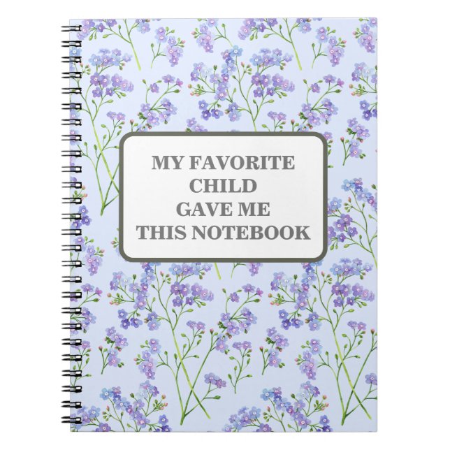 CADERNO ESPIRAL MEU FILHO FAVORITO ME DEU ESTE NOTEBOOK (Frente)