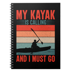 Caderno Espiral Meu Kayak está chamando e eu preciso ir