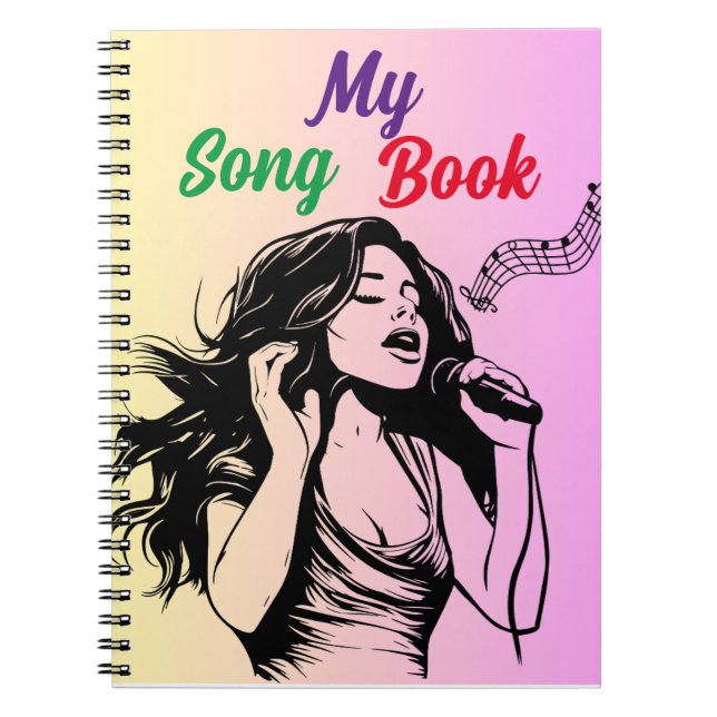 Caderno Espiral Meu Livro De Música (Frente)