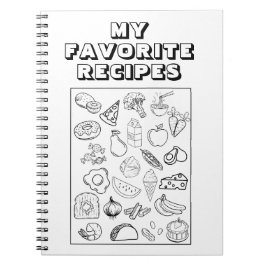 Caderno Espiral Meu Livro de Receitas Favoritas
