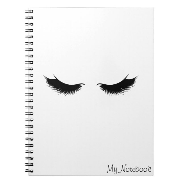 Caderno Espiral Meu Notebook Com Lashes (Frente)