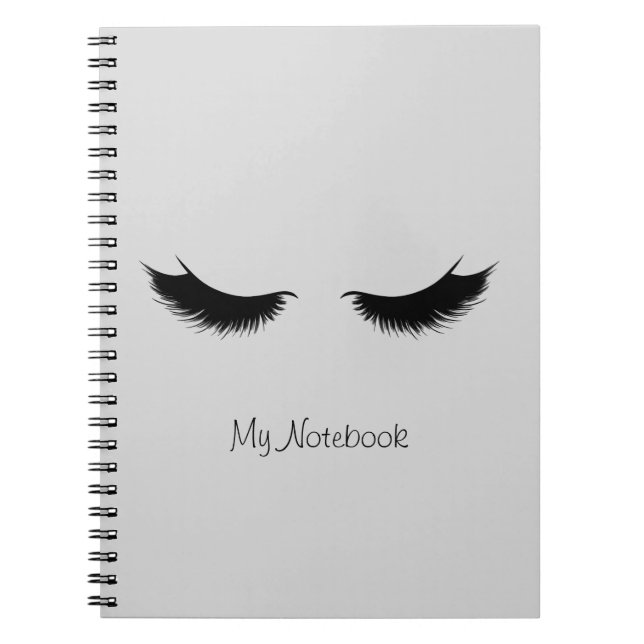 Caderno Espiral Meu Notebook Com Lashes (Frente)