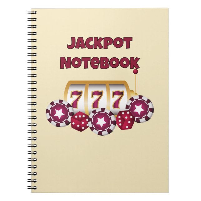 Caderno Espiral Meu notebook espiral Jackpot (Frente)